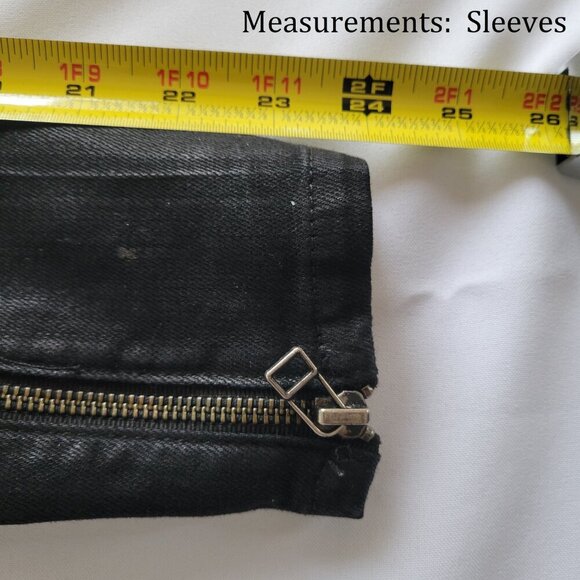 FADE TO BLUE Women's Denim and Black Sleeve Jacket (Size: Small) - Picture 15 of 16